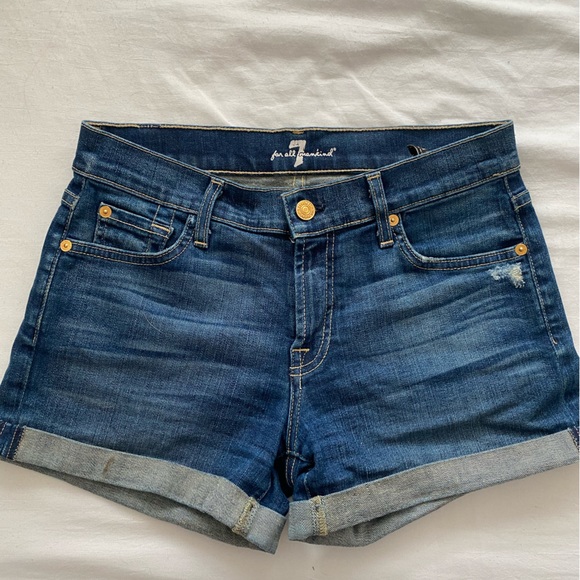 7 For all mankind jean shorts - Picture 1 of 2